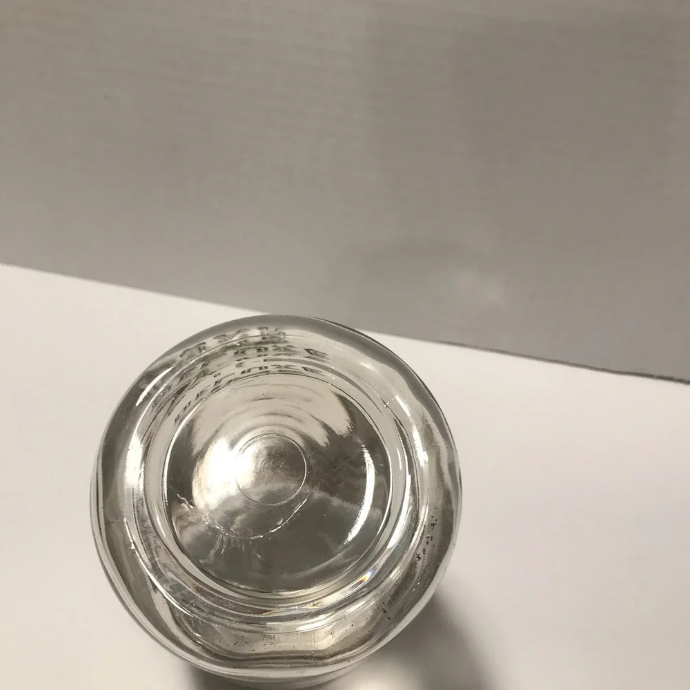 1927-1929 Okmulgee Okla-Pine Glass Co-Small Pint Pine Deluxe Jar wire Glass (NEK